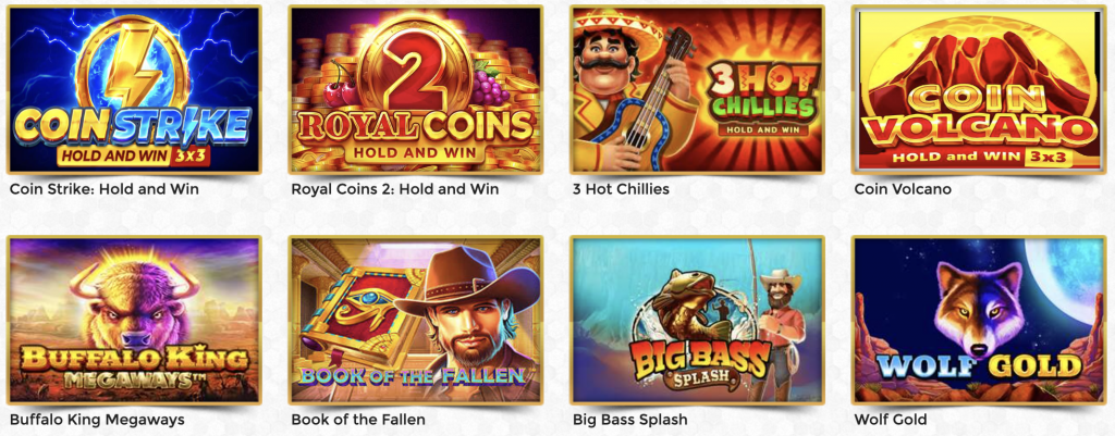 Biblioteca de juegos de Unique Casino